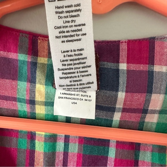 TEA COLLECTION Lucknow Plaid Tunic Dress - Orchid Girls 4 - Picture 5 of 9